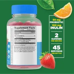 Lifeable - Sugar Free - Probiotic + Prebiotic Fiber - Adult - 90 Gummies