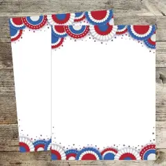 Great Papers Patriotic Everyday Letterhead Multicolored 50 Sheets/Pack (2025016)