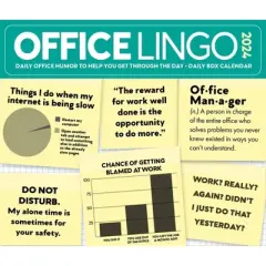 Willow Creek Press 2024 Daily Desk Calendar 5.2"x6.2" Office Lingo