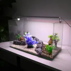 Unique Bargains Aquarium Plants Decorations Artificial Aquatic Plant Blue 1 Pcs