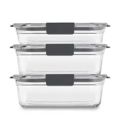 Rubbermaid 6pc Set (1) 2 cup, (2) 3.2 cup Brilliance Glass Set