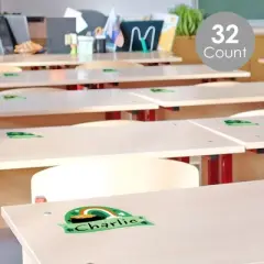 Big Dot of Happiness Lucky St. Patrick's Day - DIY Blank Paper Desk or Locker Labels - Classroom Name Tags - Set of 32