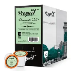 Prospect Tea DECAF Tea Pods ,Keurig K Cup 2.0 Brewers compatible, Chamomile Chill, 40 Count