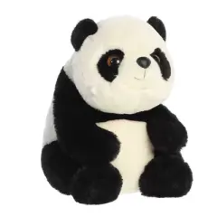 Aurora Medium Panda Lin Lin Adorable Stuffed Animal Black 11.5"