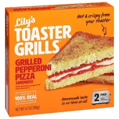 Lily's Toaster Grills Frozen Pepperoni & Cheese - 6.7oz
