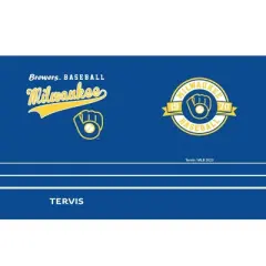 MLB Milwaukee Brewers 20oz Vintage Stainless Steel Tumbler