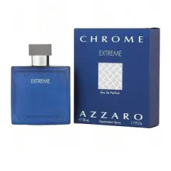 Chrome Extreme By Azzaro Men Juniper Berries, Sea Notes, Cashmeran, Amber, Green Mandarin Eau De Parfum Spray 1.6 Oz