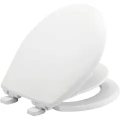 Mayfair by Bemis Little2Big Never Loosens Round Plastic Children's Potty Training Toilet Seat with Slow Close Hinge - White