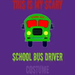 Women's Design By Humans Halloween School Bus Driver Costume By TeeShirtMadness Racerback Tank Top