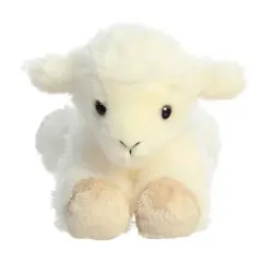 Aurora Small Luna Lamb Mini Flopsie Adorable Stuffed Animal White 8"