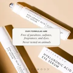 Asterwood Hyaluronic Acid Eye Serum | Anti-Aging Power | Deep Hydration | Radiance & Depuffing | Clean & Ethical - (0.5 oz)