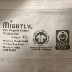 Mightly Girls Fair Trade Organic Cotton Bralettes 3-pack