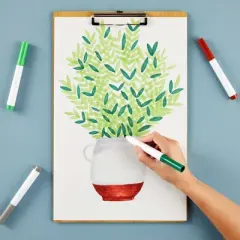 Juvale Extra Large 11x17 Clipboard with Low-Profile Clip, Wooden Vertical Clip Board