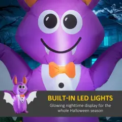 Syemin Decorative Holiday Scene Props Halloween Decoration Halloween Party Decoration Halloween Outdoor Inflatable Decoration, Purple, 48"*18"*48"