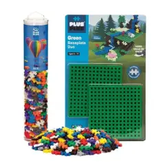 Plus-Plus 240 Piece Basic Color Tube Set & Baseplate Duo - Building STEM Toy