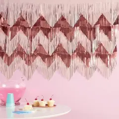 5ct Boho D&eacute;cor Backdrop White/Rose/Gold - Spritz&trade;