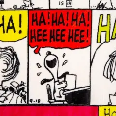Silver Buffalo Peanuts "Ha Ha Ha" Comic Strip Panels Throw Blanket | 50 x 60 Inches