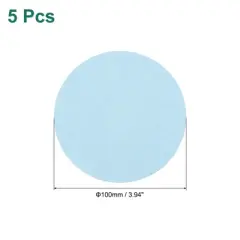 Unique Bargains Diatomite Water Absorbent Non-Slip Soap Dish Drying Mats 4" x 4" 5 Pcs