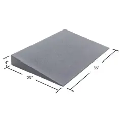 VersaRamp 4" Rise Lightweight Foam Threshold Ramp, Portable Access for Wheelchairs and Mobility Scooters at Doors, Curbs and Steps, 800 Lb Capacity