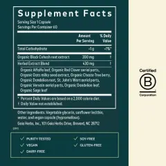 Gaia Herbs Menopause Support Daytime - Helps Maintain Healthy Hormone Balance and Well-Being for Women - 60 Vegan Liquid Phyto-Capsules