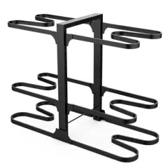 MaseiKar Pan organizer, stainless steel pan organizer rack cookware, heavy-duty pan rack kitchen storage