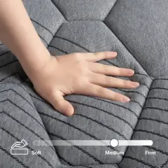 Swedrea Hybrid Mattress Anti Static Firm Cooling Breathable Gel Memory Foam 8 inch in Gray, CertiPUR-US, OEKO-TEX Certified Foam, Twin XL