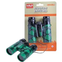 Wild Republic Binocular Crocodile Animal Figure, 9.3 Inches