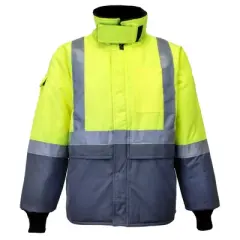 RefrigiWear High Visibility Freezer Edge Insulated Jacket with Reflective Tape