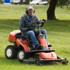 VEVOR Lawn Mower Tires with Rim, 16x6.5-8" Tubeless Tractor Tires, 2-Pack Tire and Wheel Assembly, Turf Pneumatic Tires, 3" Offset Hub, Black