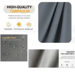 Replacement Canopy Top Fabric for 10x10 Ft Outdoor Patio Retractable Pergola Sunshelter Pergola Canopy