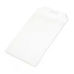 Unique Bargains Transparent Plastic Vertical Name Tag Business ID Work Badge Card Holder