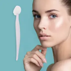 Unique Bargains Soft Plastic Silicone Cleansing Brush Heart-shaped Nose 5.31"x0.87" 1 Pc