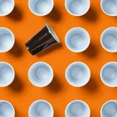 Halloween Disposable Solid Cups - Black - 18oz/30ct - up&up&trade;