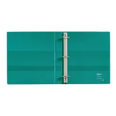 Avery 1" Clear Cover Heavy Duty Green Ring Binder: 1" D-Ring, 250 Sheet Capacity, 4 Internal Pockets, Turquoise Blue