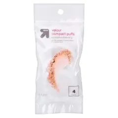 Velour & Satin Puffs - 4ct - up&up&trade;