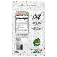 Sour Strips Watermelon Candy Peg Bag - 3.4oz