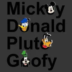 Boy's Disney Mickey Donald Pluto Goofy T-Shirt