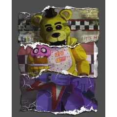 Five Nights at Freddy's Animatronic Collage Art Boy's Charcoal Heather T-shirt