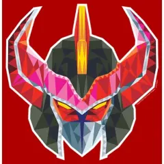 Men's Power Rangers Megazord Geometric Helmet T-Shirt