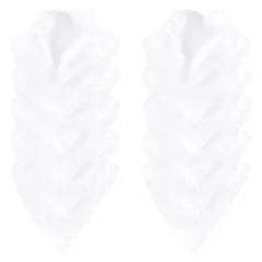 Touched by Nature Baby Organic Cotton Bandana Bibs 10pk, White, One Size