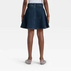 Girls' Pleated Denim Mini Skirt - art class&trade;