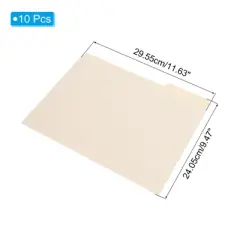 Unique Bargains Classroom Home Office Paperwork Manila 1/3 Cut Tab Letter Size File Folders
