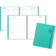 Mead Color Pop LG WM Planner January 2025 - March 2026 Aquatic Awe with Electric Indigo