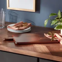 Large Wooden Rectangle Serving Board with Handle - Threshold&trade;