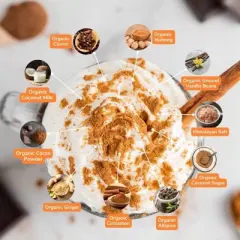 Bare Life Dairy Free Pumpkin Spice Hot Cocoa Mix | 10 Serving Stand Up Pouch | Gluten Free, Vegan, Organic