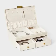 Two Drawer Jewelry Organizer - A New Day&trade; Cream