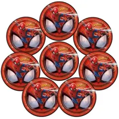Spider-Man 9" 8ct Paper Party Dinner Plates