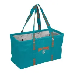 NFL Miami Dolphins Picnic Tote: Sports Pattern Polyester Bag