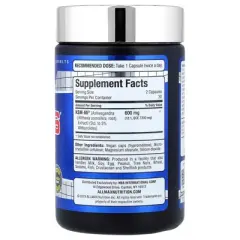 ALLMAX Essentials Ashwagandha KSM-66 (60 Veggie Caps) - Increase Muscle Strength & Recovery - Non-GMO, Gluten Free - 30 Servings