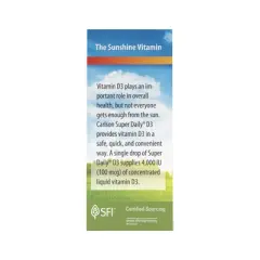 Carlson - Super Daily D3 4,000 IU (100 mcg) per Drop, Vitamin D Drops, Liquid Vitamin D3, Vegetarian